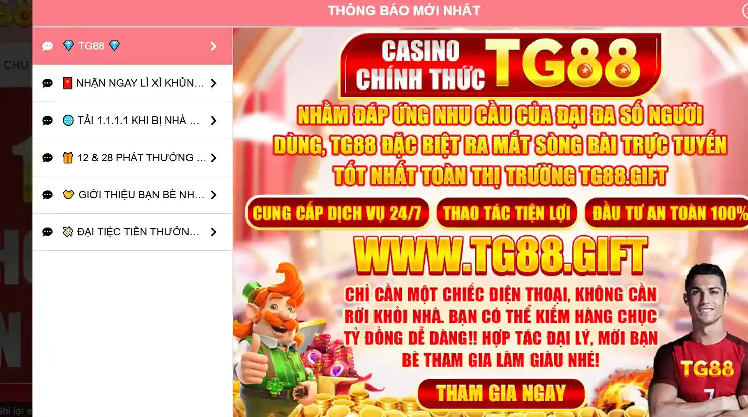 Tải app TG88 nhanh chóng và dễ dàng trên Android và iOS